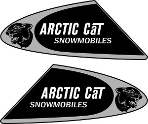 Arctic cat stickers for snowmobile